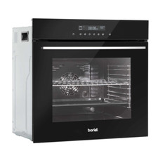 Baridi DH199 Fan Assisted Single Electric Oven, 10 Function, 72L, Black A