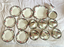 1950's Aynsley Roses/Black