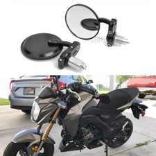 7/8" Handle Bar End Rearview Mirrors Fit For Harley Honda Yamaha Suzuki Kawasaki