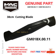 38cm Blade For Mac ALLISTER  MEB1638K MLM1600 MLMP1600 MLMO1600SHFB  Lawn Mower 