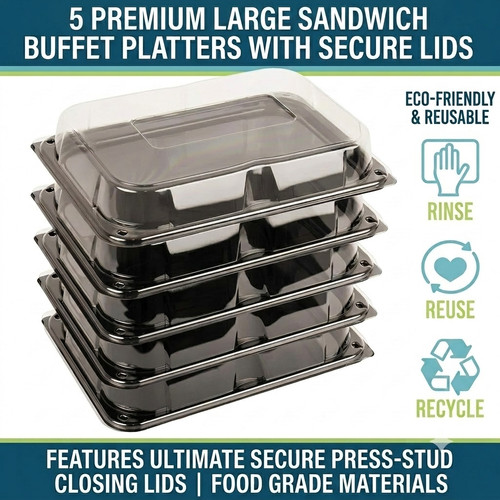 Large sandwich platter with - platter,
