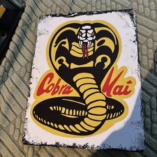 Cobra Kai Metal Wall Sign tv man cave cinema room bar theatre games room plaque