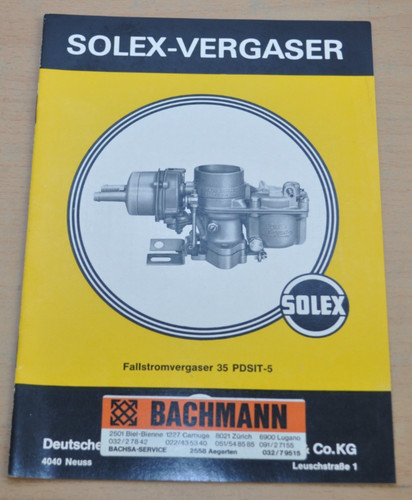 Solex fallstrom vergaser - vergaser, 35