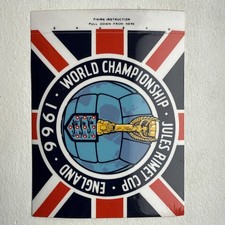 World Championship Jules Rimet Cup England 1966 Vinyl Sticker - Unused