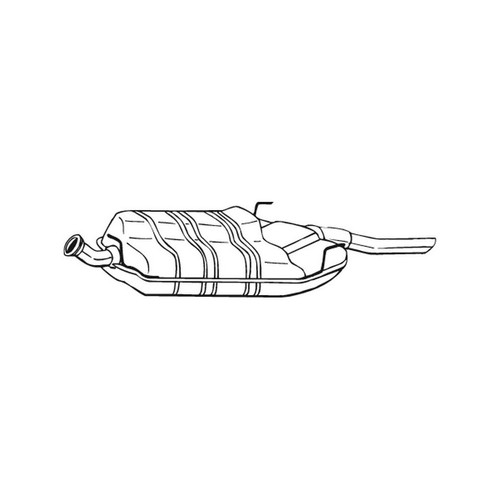 Bosal rear exhaust - bosal, muffler