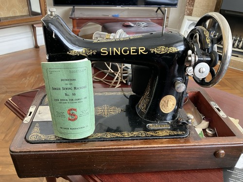 Antique singer sewing - antique, machine