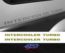 Intercooler turbo Gold fits Shogun pajero sticker/decal Premium Quality x2
