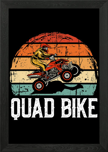 Quad bike framed wall - quad,