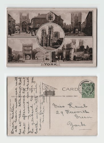 Postcard york multiple views - multiple,