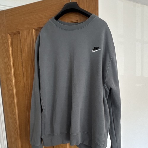 Nike men grey pullover crew - nike,