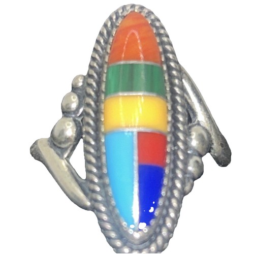 Navajo turquoise ring - turquoise, mosaic