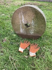 Garden Mill Stone/Grind Wheel. Sandstone. Very Old(poss 1800s). Very Heavy. VGC