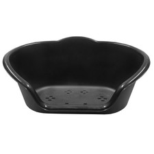 Black Plastic Dog Cat Pet Bed