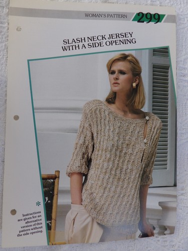 Slash neck jersey with - slash,