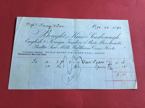 King scarborough 1890 timber - scarborough,