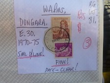 OLD WEST AUSTRALIA POSTMARK - DONGARA E 30 1972