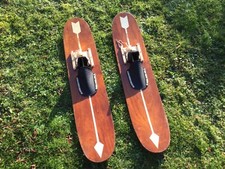 Water skis venn wooden vintage - water,