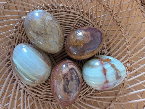 Vintage polished set onyx - polished,