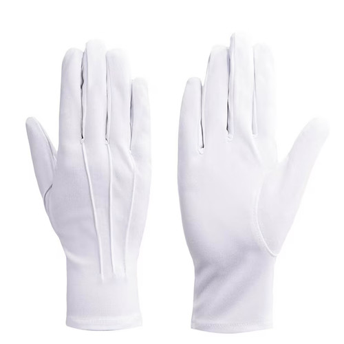 White cotton gloves - gloves,