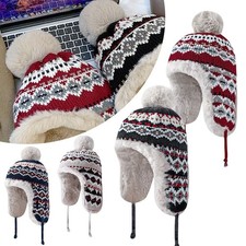 Ladies Warm Beanie Cap Knitted