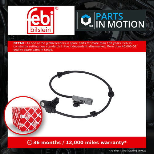 Abs sensor rear - sensor, left