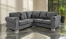 Dark Grey Falcon Velvet Luxe
