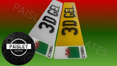 Cymru flag gel - , digits