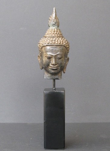 Buddha head bronze - head, in