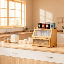 Double Layer Bamboo Wooden