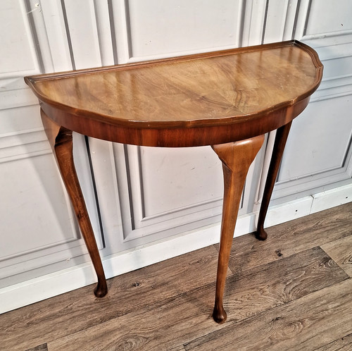 Vintage walnut console - vintage,