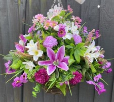 12 Inch Rattan Hanging baskets