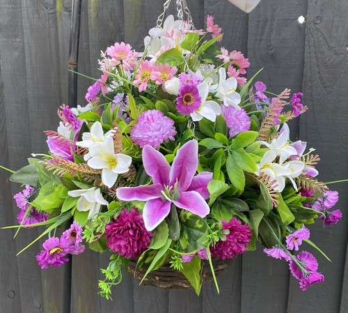 Inch rattan hanging baskets - 12,