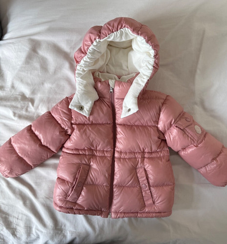 Kids pink moncler down jacket - kids,
