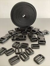20mm Webbing, Side Release, Triglides, Lead, Belt, Strap Making Buckle Sets