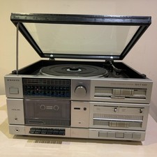 Sanyo GXT100 Stereo Component System Cassette Player Turntable Japan Vintage