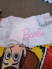 Girls Barbie Single Bedding Set Lot D62