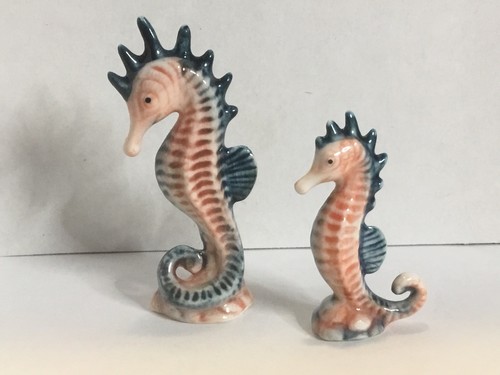 Vintage colorful seahorses - 2,