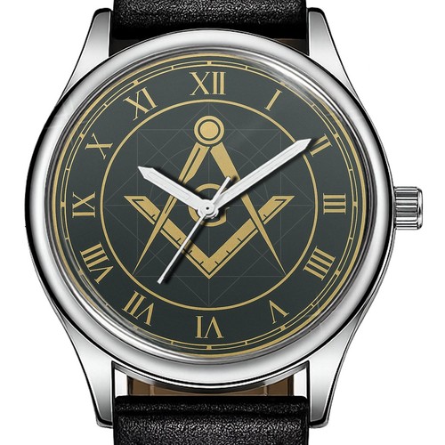 Masonic compass roman dial - masonic,