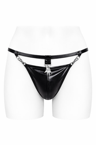 Mens leather look touch - mens,