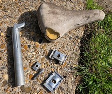 Original Vintage Muddy Fox 1987 Courier bike seat, post & clamp