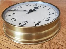 1930's SYNCHRONOME 12" Brass Wall Clock with Quartz Movement 