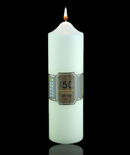 Unscented Ivory Church Altar Pillar Table Candle 150 Hour Burn Time