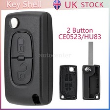 2 Button Flip Car Key Case Fob For Peugeot Expert Van 207 307 308 807 3008 5008