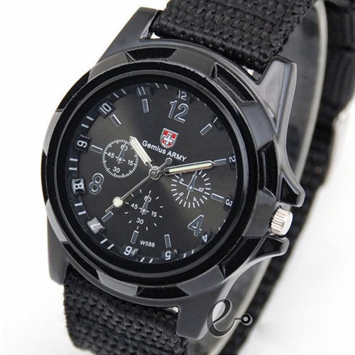 Men military quartz watch - military,