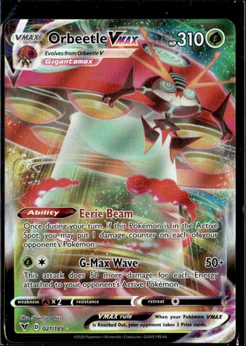 Pokemon orbeetle vmax 021 185 - orbeetle, 021/185