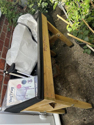 Veg trug wall hugger with - wall,