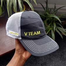 Trucker Cap White Black V Team