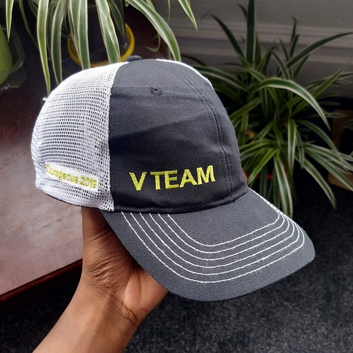 Trucker cap white black - v, team