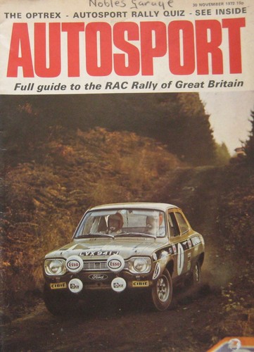 Autosport magazine november - autosport,