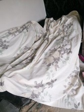 Laura Ashley Rare Curtains Garden Rose Grey Ivory Eau De Nil  56 "W X 72" D